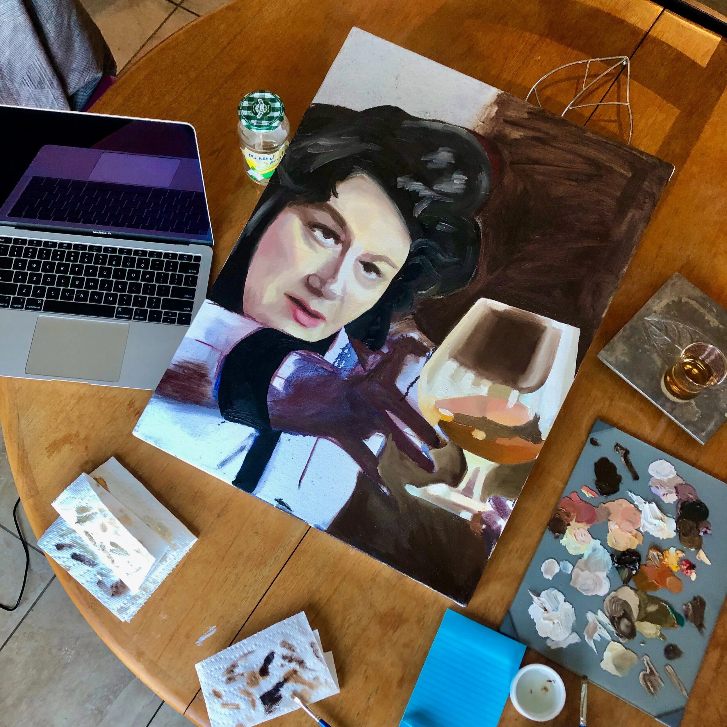 Drammarbuie Grandma painting